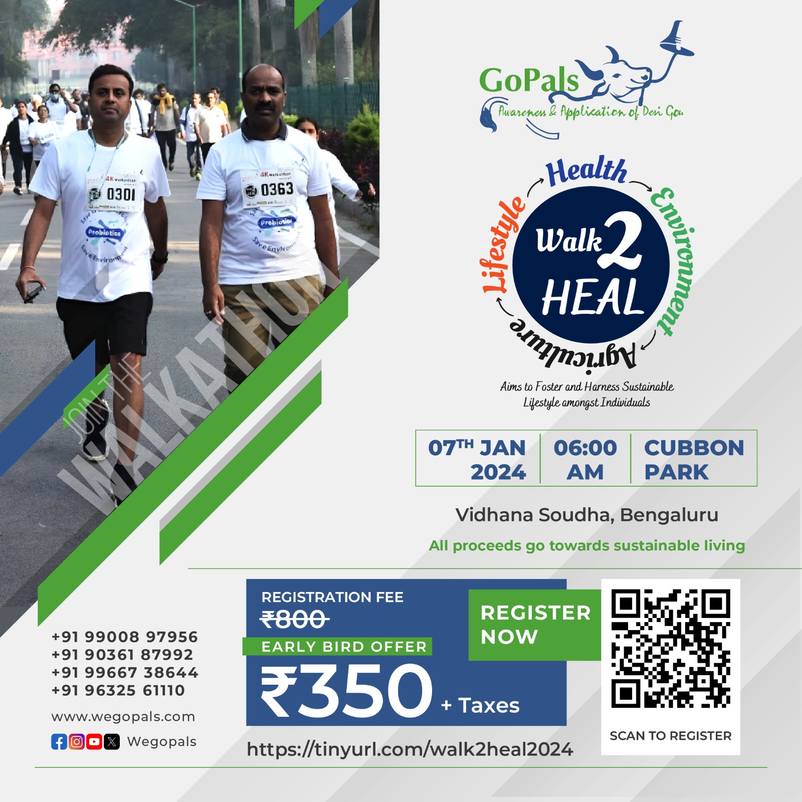 An e-poster of 'Walk to Heal' organized by GoPals.