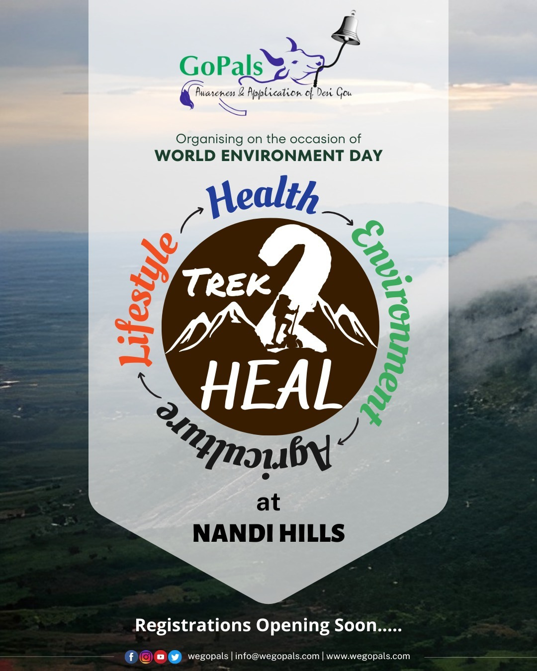 An e-poster of 'Trek to heal' organized by GoPals.