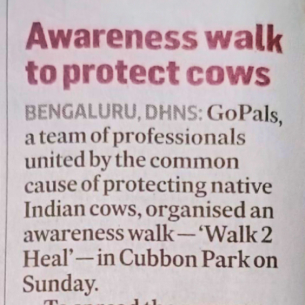 A news article about GoPals in Bengaluru.