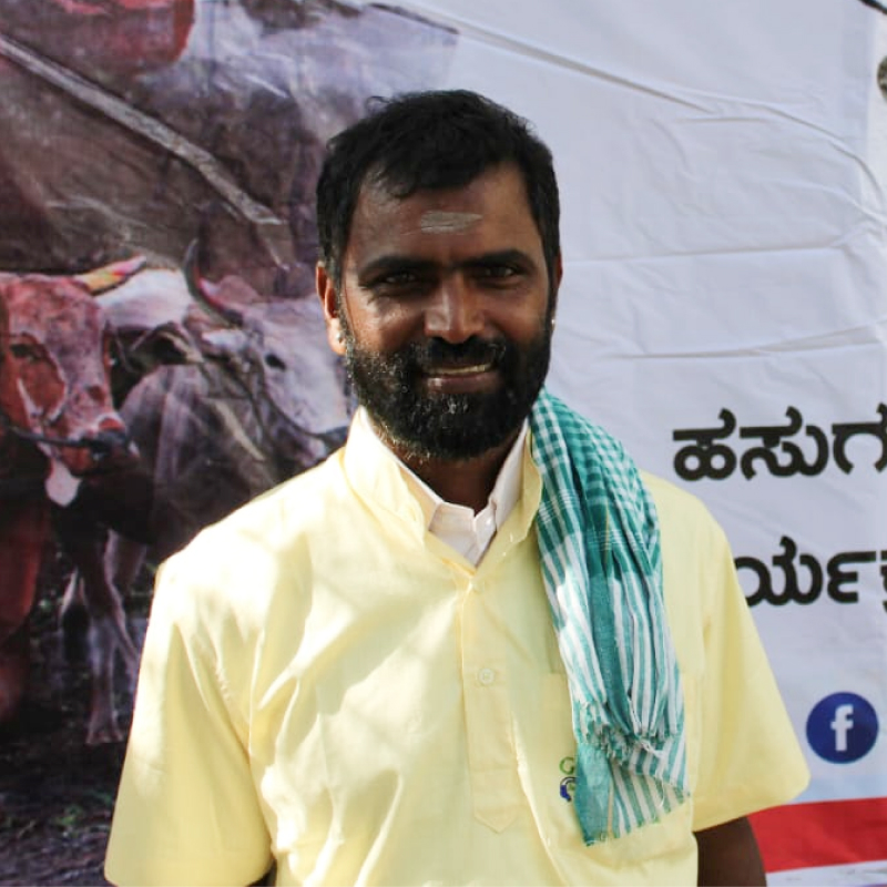 A profile picture of a farmer Shri. Ganapathy.